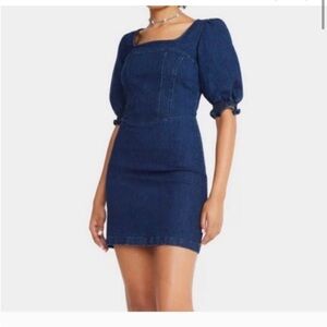 Betsey Johnson Jean Mini Bodycon Dress
